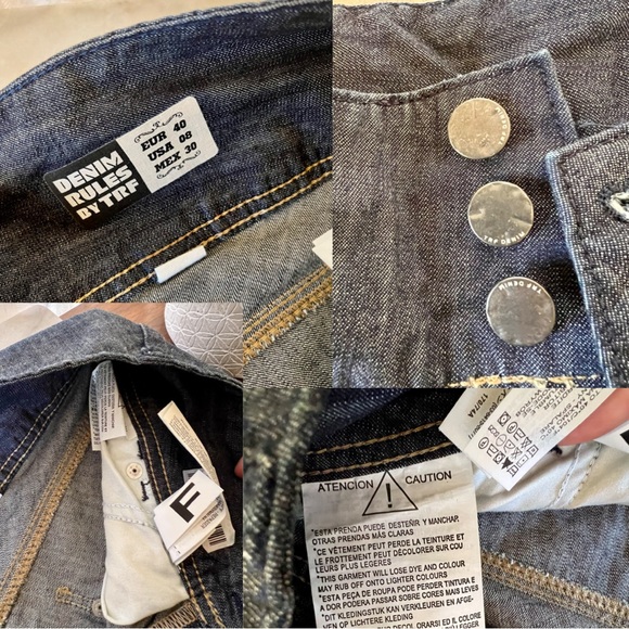Vintage 2000’s Zara TRF denim jeans size 8 - Picture 10 of 10